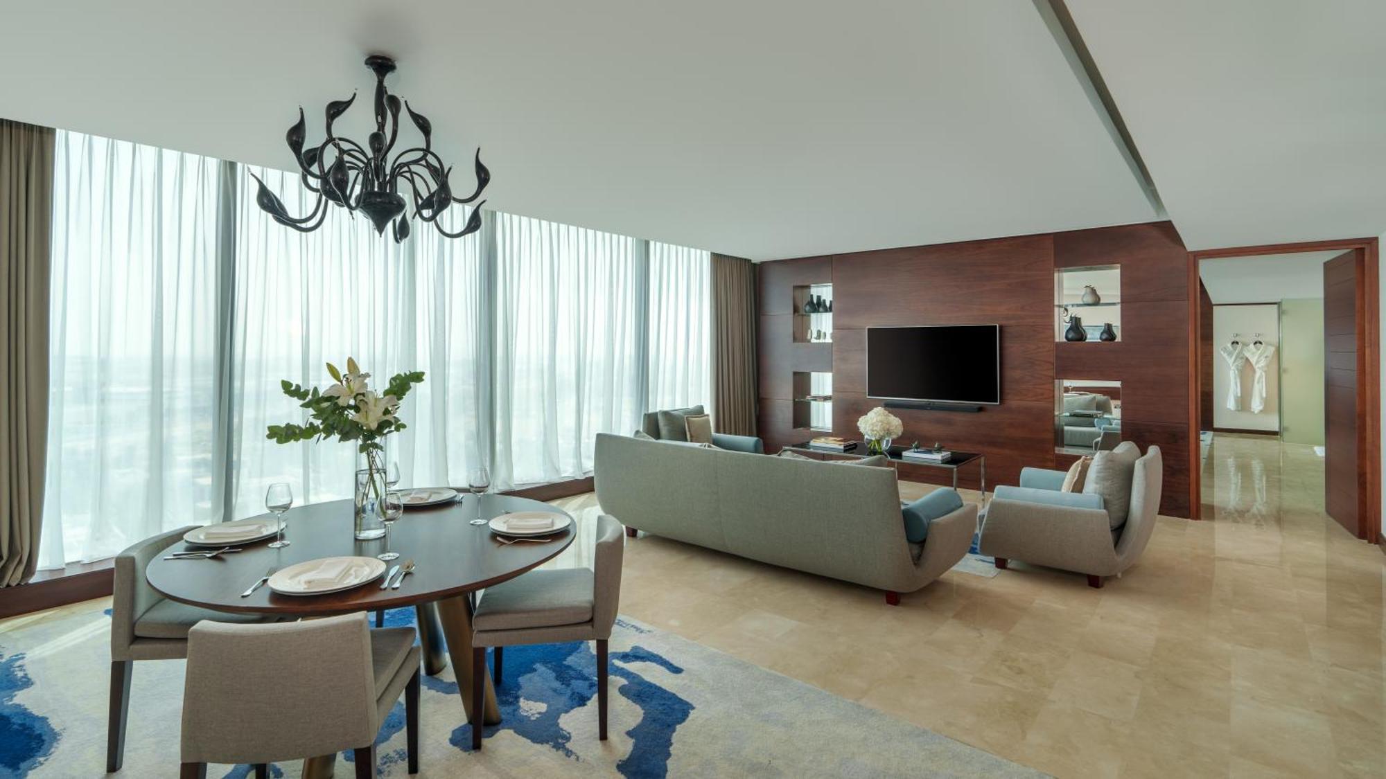 Fairmont Bab Al Bahr Hotel Abu Dhabi Ngoại thất bức ảnh A living room at the hotel